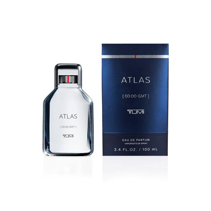 Perfum Tumi Atlas For Men, EDP Spray, Sticlă argintie cu capac negru