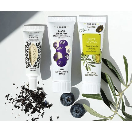 Scrub facial, Korres, Natural Olive Stones, 18ml, Vegan