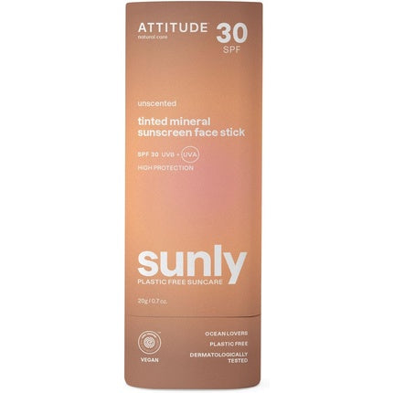 Cremă solară stick, Attitude, SPF 30, 20g