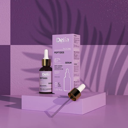 Ser anti-îmbătrânire, Delia Cosmetics, Peptide, violet