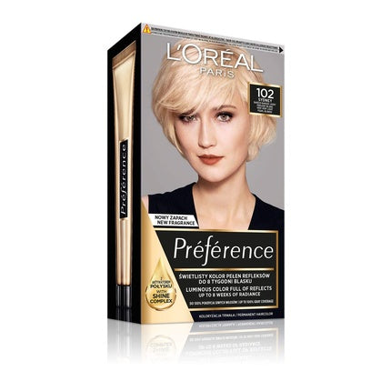 Vopsea de par, L'Oréal Paris, Préférence 102, Blond Perlat Foarte Deschis