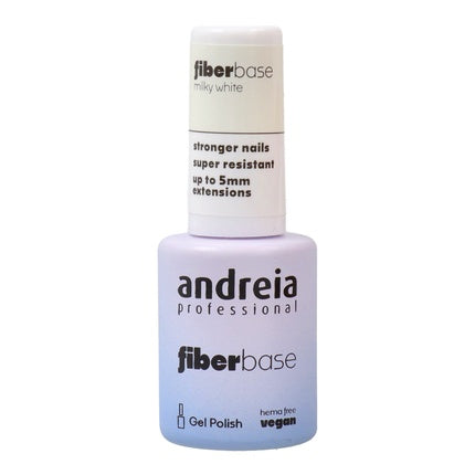 Gel Polish Fiber Base Milky White 105 Ml - Andreia