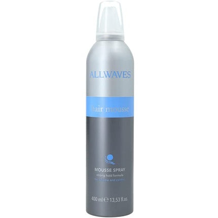 Spumă păr, Allwaves, Professional Volume, gri, 400ml