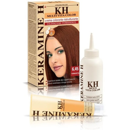 Crema colorantă pentru păr Keramine H, Terracotta 330ml