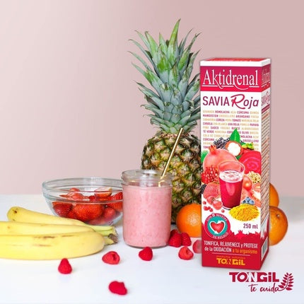 Concentrat Tongil Aktidrenal, fructe rosii si quinoa, 250ml