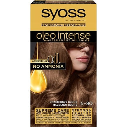 Vopsea de păr, Syoss, Oleo Intense, Blond Nucă, 115ml