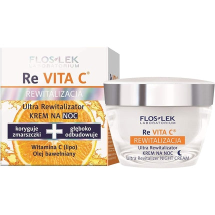 Cremă de față regenerantă, Floslek, noapte, 50 ml