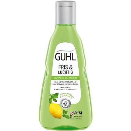 Șampon Guhl Fresh & Airy, pentru păr normal până la gras, cu extract de lămâie, 340ml