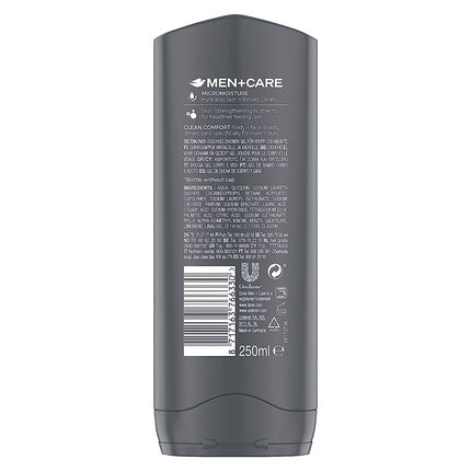 Gel de duș, Dove Men+Care, Clean Comfort, 250ml, albastru
