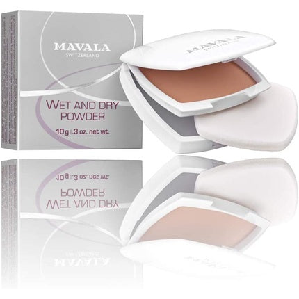 Pudră compresată Mavala Wet and Dry Powder 10g, culoare Touareg
