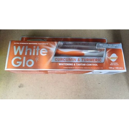 Pasta de dinti White Glo Curcumin & Turmeric, alb, 150g