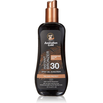 Spray protector solar corp, Australian Gold, SPF 30+ Bronzer, 237ml