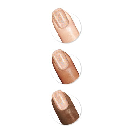 Lac de unghii, Sally Hansen, Miracle Gel, sclipici coniac, 14.7ml