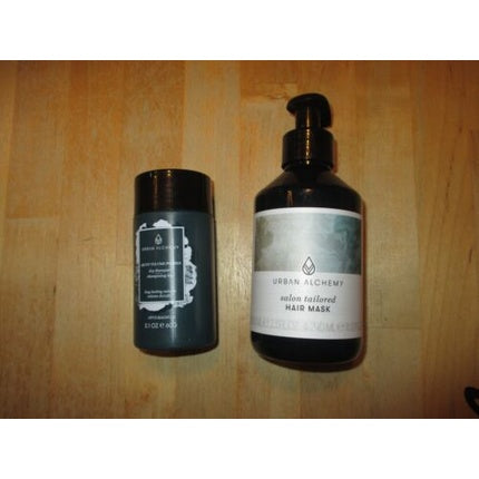 Set produse păr Urban Alchemy, Mască de păr & Șampon uscat, Alb, 210ml
