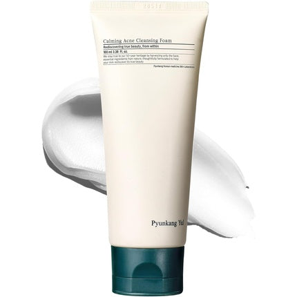 Pyunkang Yul Calming Acne Cleansing Foam - spumă de curățare facială cu AHA, 110 g