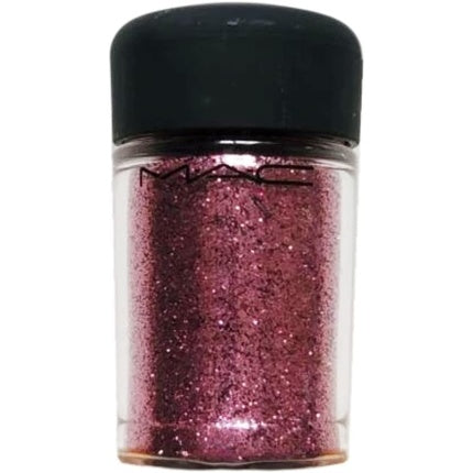 Highlighter MAC Brilliant Glitter Rose, culoare roz metalizat, ambalaj din sticlă
