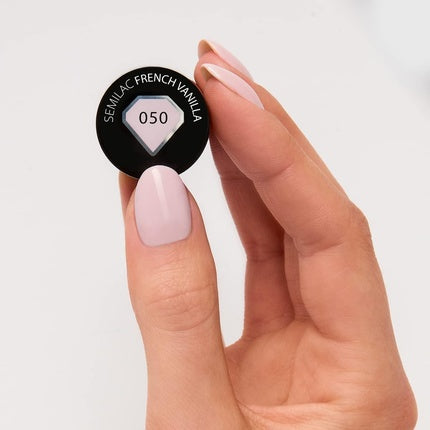 Semilac French Vanilla, Gel Polish, 050, culoare crem, capacitate 7ml