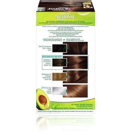 Vopsea de păr Garnier Nutrisse Creme 5.3 Castaniu Auriu Deschis
