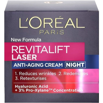 Cremă de noapte, L'Oréal Paris, Revitalift Laser, roșu, 50ml