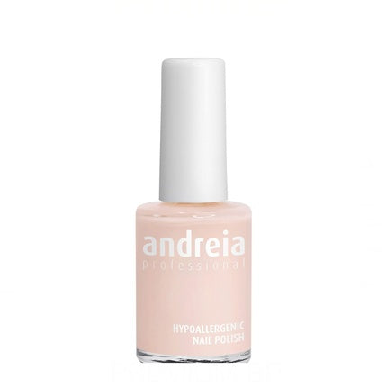 Lac de unghii Andreia Hypoallergenic - Culoare bej deschis, capac alb