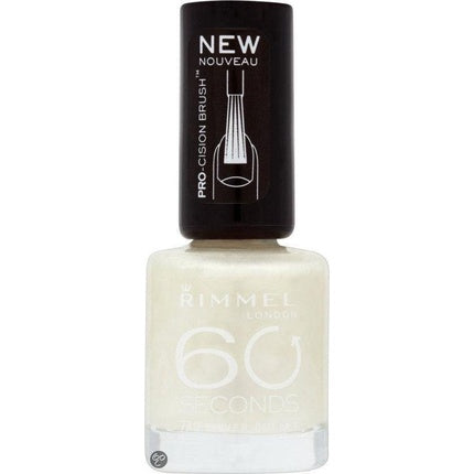Lac de unghii Rimmel 60 Seconds, alb perlat