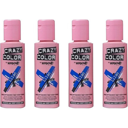 Vopsea păr Crazy Color Lilac 100ml x4, mov