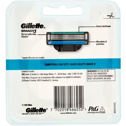 Lame rezerve, Gillette, Mach3, 5 bucăți