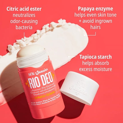 Deodorant Sol De Janeiro Rio Deo, fără aluminiu, roz