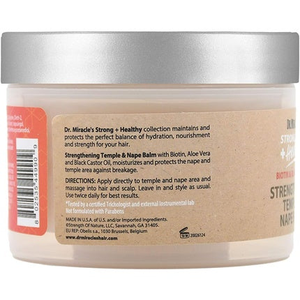 Balsam păr, Dr. Miracles, Strong & Healthy, aloe vera și ulei de ricin negru