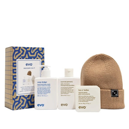 Set Îngrijire Păr Evo Groomer Has It, Șampon, Condiționar, Pastă și Beanie