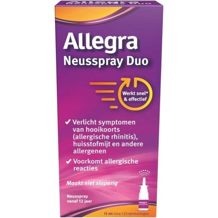Spray nazal Allegra Duo, 15 ml, violet