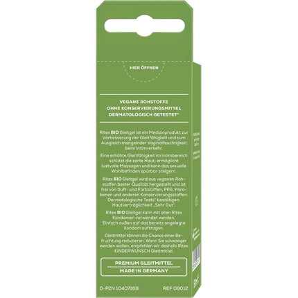 Lubrifiant intim organic Ritex, 50ml, bază de apă, vegan