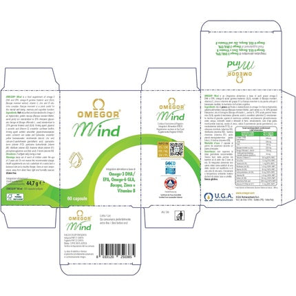 Supliment, Omegor Mind, 60 capsule, Omega 3