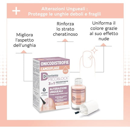 Lipici Manichiură Dermovitamina Micoblock, Nude, 8ml