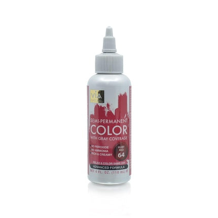 Vopsea de păr semipermanentă Via Natural Ruby Red 64, 120ml