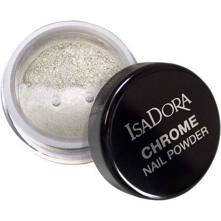 Pudra unghii, Isadora, Chrome Mirror Silver, 24g
