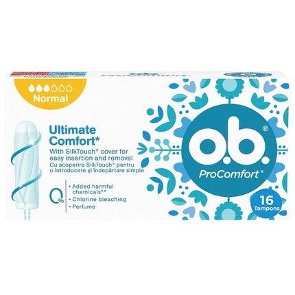 Ob Tampons Normal, Johnson & Johnson, 16 bucăți, Ultimate Comfort