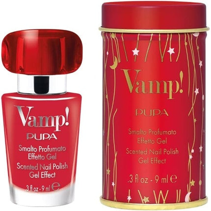 Smalto Pupa Vamp! Scented Gel Effect Nail Polish, 216 Hot Flame, Roșu, 9 ml