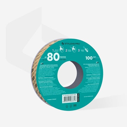 Banda abrazivă Staleks Pro 100 grit, turcoaz