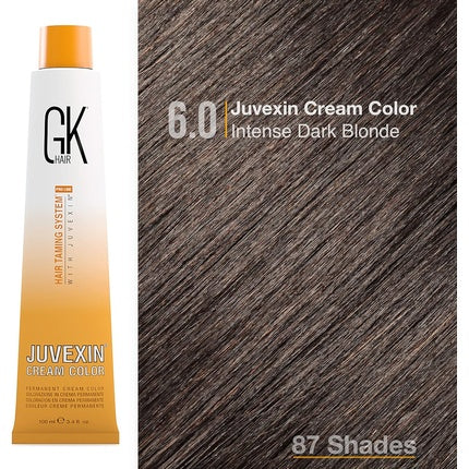 Cremă vopsea păr GK Hair Juvexin Color 6.0 - Blond închis