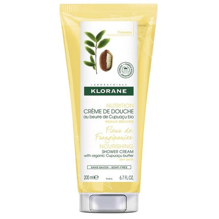 Cremă de duș Klorane cu floare de frangipani, 200ml