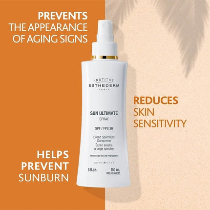 Spray corp Institut Esthederm, Sun Ultimate, alb, 150 ml