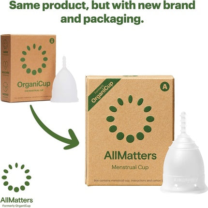 Cupă Menstruală Allmatters OrganiCup Mini, Transparent