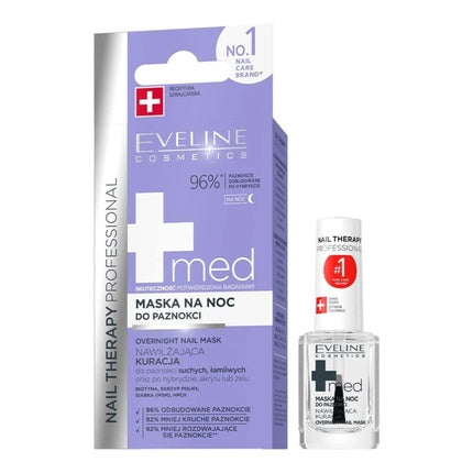 Mască de unghii, Eveline Cosmetics, MED+, 12ml