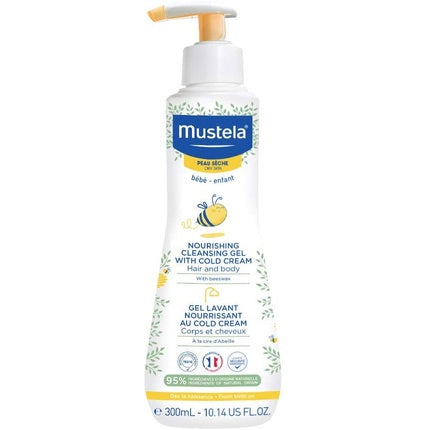 Gel de Spalare Nourishing cu Ceară de Albine și Cold Cream, Mustela, 300ml
