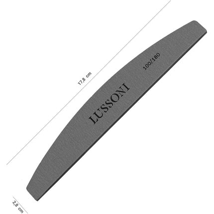 Set 10 file unghii profesionale T4B Lussoni Mylar granulație 100/180