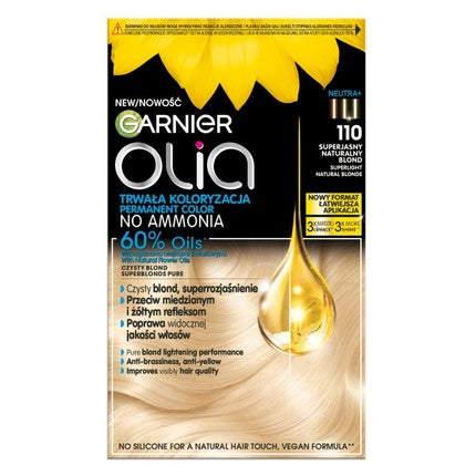 Garnier Olia 110 Superlight Natural Blonde, Tuse naturală, fără amoniac