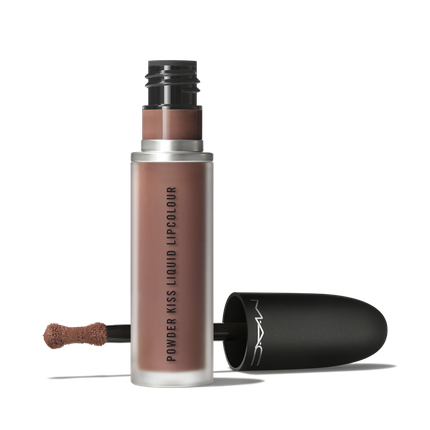 Mac Powder Kiss Liquid Lipcolour, ruj lichid, pudrat, maro