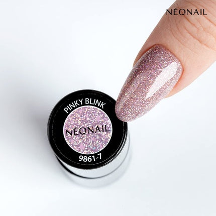 Lac de unghii, Neonail, Color Me Up, roz sclipitor, 7.2ml