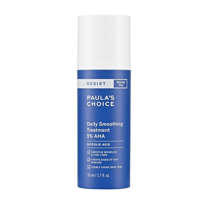 Tratament facial Paula's Choice Resist Daily Smoothing Treatment 5% AHA cu Acid Glicolic, tub 48 ml